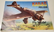Mały Modelarz Fly Model nr 27 PZL 23B Karaś Model kartonowy