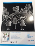 Blok techniczny TOP-2000 Creatinio A3/10k, 160g, czarny 400079854