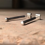 Pałki - kolczyki. Srebro 925. Kuźnia Wrocław.