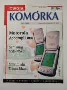 TWOJA KOMORKA 02/2002 GAZETA O TELEFONACH KOMORKOWYCH rok 2002