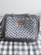 MISOKO Transporter dla psów i kotów, 40x19.5x30 cm, szary , nowa bez metki 