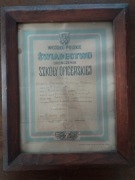 Świadectwo ukończenia szkoły oficerskiej 1948 r. 