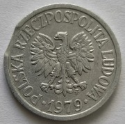 Destrukt 10 groszy 1979 końcówka blachy PRL 