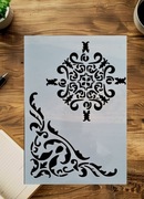 Szablon mandali, malarski, DIY, crapbookingu, tynk ozdobny - Nr 24