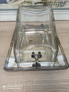 Maselnica Art Déco – szkło i posrebrzany mosiądz