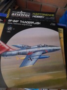 Model kartonowy Answer samolot RF-86F Thunderflash