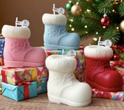 ŚWIĄTECZNY BUT Bożonarodzeniowa forma silikonowa 7*7.3 do Świec Mydła 