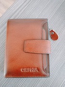 Portfel skórzany męski brązowy nowy