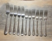 widelce w srebrze sheffield england przedwojenne