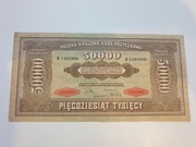 50000 Marek Polskich 1922 Banknot Seria B