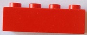 LEGO 3010 czerwony klocek 1 x 4 4162,6562 10szt