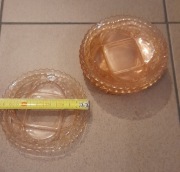 Kryształowe podstawki 5szt różowe