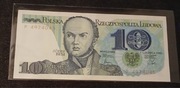 Banknot 10 złotych UNC seria P 4974045 Józef Bem  1982 r. Polecam 