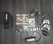 Konsola Xbox 360 Slim 120GB + 2 kontrolery + zestaw gier + komplet kabli
