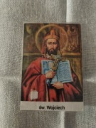 Obrazek z relikwią św.Wojciech.