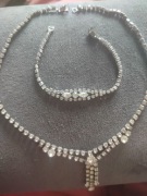 Naszyjnik bransoletka z lat 80 tych