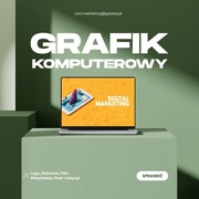 Grafik komputerowy dla firmy biznesu logo wizytówka ulotka post reklama