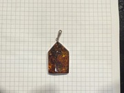 srebrna zawieszka z bursztymen 9,2g 