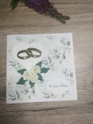 Ręcznie wykonana kartka na ślub 