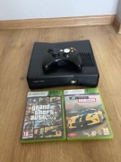 Xbox 360 Slim 250 GB + pad + 2 gry (GTA V, Forza Horizon) - zestaw)