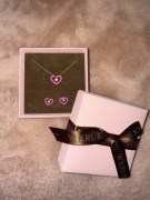 Zestaw biżuterii różowe serce z W.KRUK