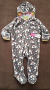 Penelope Mack nowy pluszowy kombinezon, szary, r. 6-9m