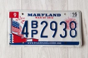 Tablica rejestracyjna USA MARYLAND 2016