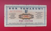BON TOWAROWY  1969 rok   5 centów GA