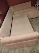 Narożnik Island w kolorze pudrowy róż 