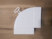 Kolano poziome pcv 90 " 110x 55mm