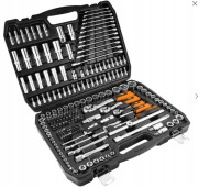 NEO TOOLS Klucze Nasadowe 216 elementów 1/2" 3/8" 1/4"