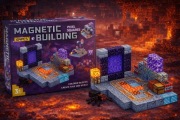 Zestaw klocki magnetyczne104elementy plus figurki inspirowane gra Minecraft