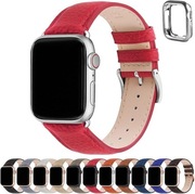 Pasek kompatybilny z Apple Watch 40 mm, 41 mm, 38 mm czerwony