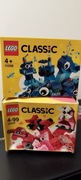 Dwa zestawy LEGO classic 11006  niebieski i czerwony 10707 nowe