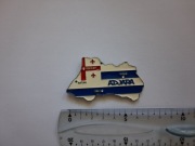 Magnes na lodówkę - 440g. ADŻARJA Metalowa mapa 