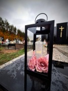 Personalizowany znicz z lampką led