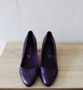 Buty na obcasie fioletowe Roz.40 wymiary opis firmy 5th Avenue 