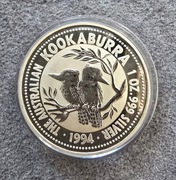 1994 Australian Kookaburra 1oz srebro