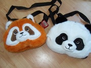 torba listonoszka - głowa zwierzątka, lisek, panda