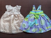 2 sukienki dla dziewczynki 86