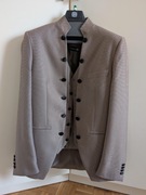 Nowy Garnitur ślubny męski GRANADA COFFEE – Super Slim, rozmiar 50L 