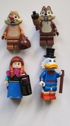 4 figurki LEGO Disney Sknerus Chip Dale Anna Kraina lodu