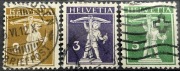 Szwajcaria, HELVETIA, Mi.111-113 TII, 2/3/5 centymów