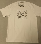 OFF-WHITE koszulka męska rozmiar XL biała 