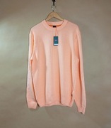 Hugo Boss Sweter Męski Morelowy Bawełniany Crewneck Casual XL