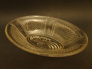 Salaterka szklana PRL, żardiniera szklana, półmisek, vintage