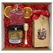 Zestaw Prezentowy na Święta Miód Herbata Czekolada