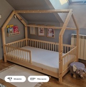 Łóżeczko dziecięce domek 160x80 - projekt Łóżeczko dziecięce DIY