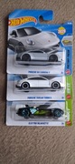 Hot WHEELS.. 2 x PORSCHE plus ognisto - srebrny elektryk.