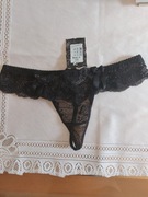 Stringi czarne rozm. 40 (L) nowe z metką